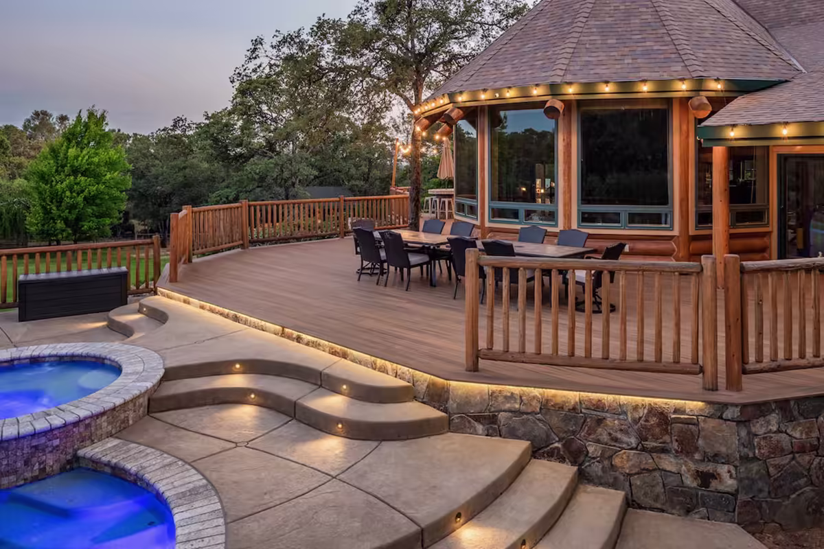 Deck built for the Country Side project by Stone Ridge Decking